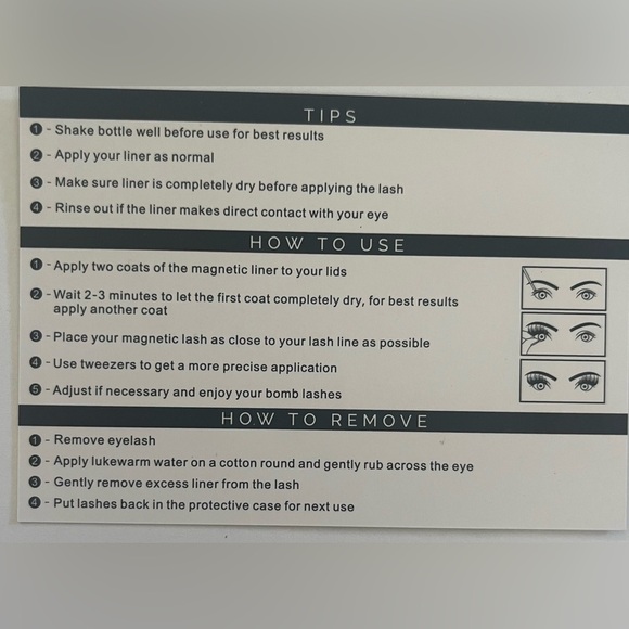 New & sealed slick brand magnetic lash kit - Picture 5 of 5